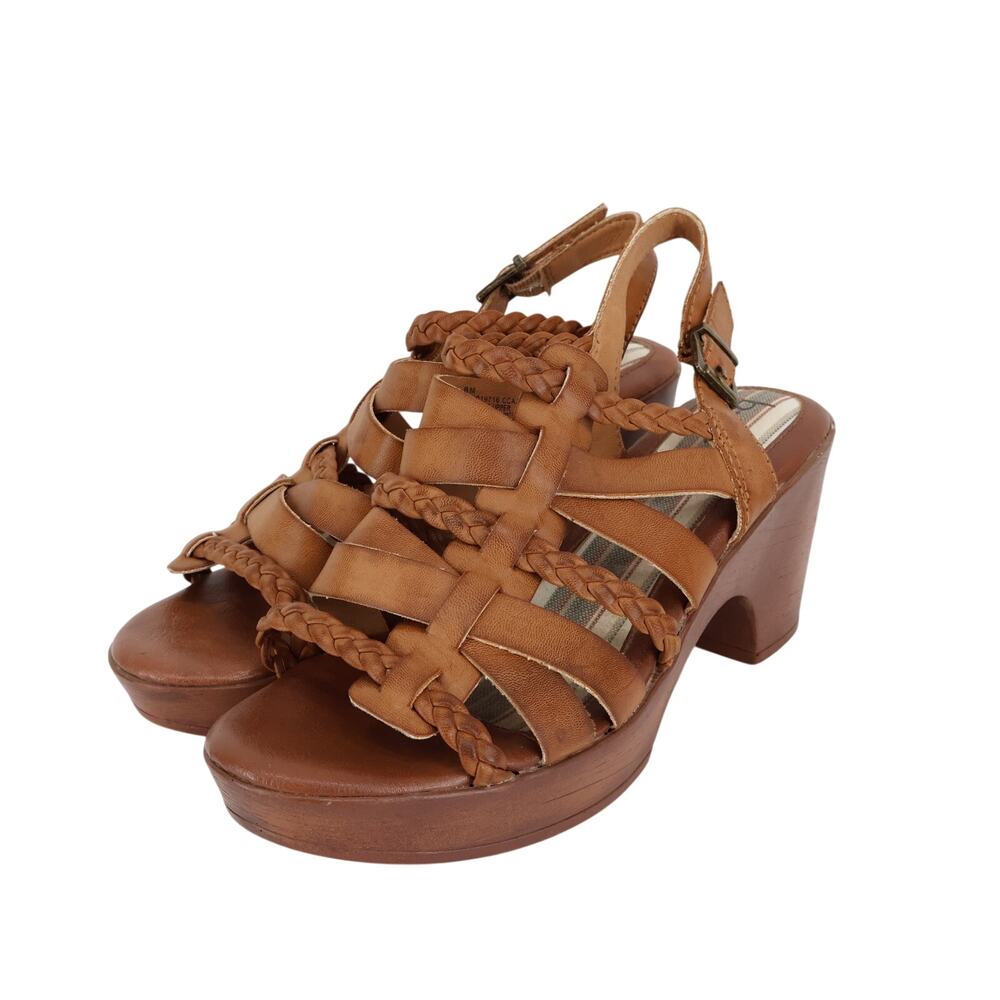 b.o.c Women's Garcelle Platform Comfort Sandal Tan Brown Size 8